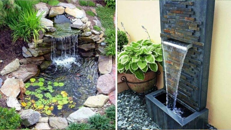 Crea un Oasis Acogedor con Fuentes de Agua en Terrazas Pequeñas