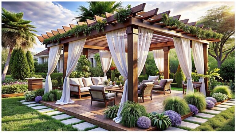 Dise&ntilde;o Innovador de P&eacute;rgolas de Bamb&uacute; para Balcones
